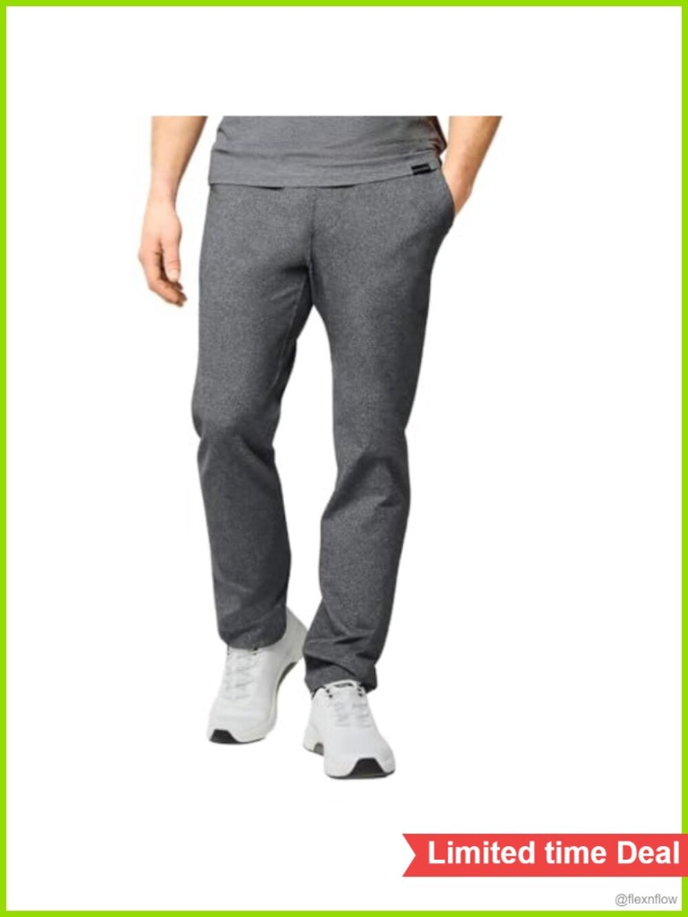 Men's Performance Straight Leg Pants Moisture Wicking UPF 40 Drawstring
